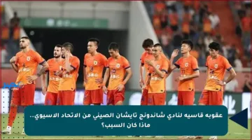 عقوبة قاسية لنادي شاندونج تايشان الصيني من الاتحاد الآسيوي.. ماذا كان السبب؟